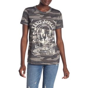 Lucky Brand Tops - ❗️ Lucky Brand NWOT Sz XS Janis Joplin Camo Tee Lucky Brand Tops - ❗️ Lucky Brand NWOT Sz XS Janis Joplin Camo Tee